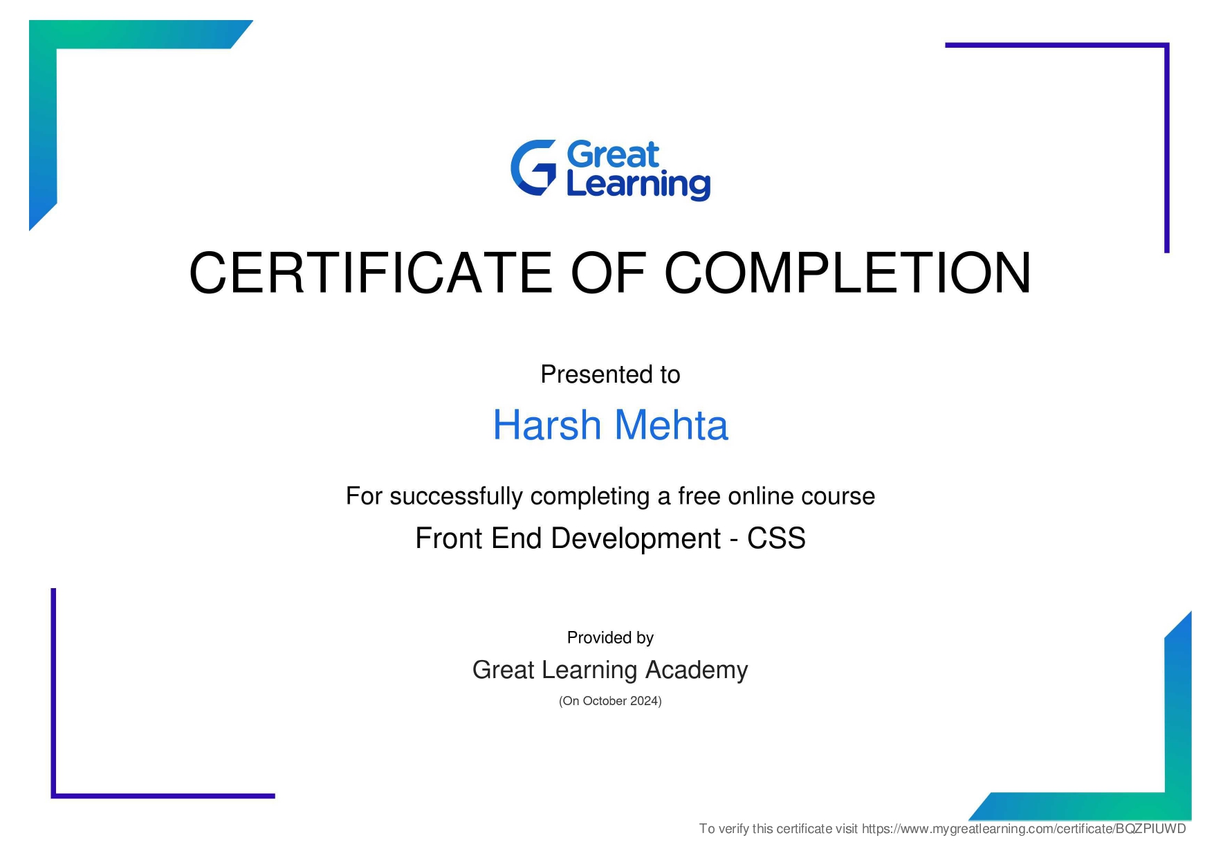 Certificate 6