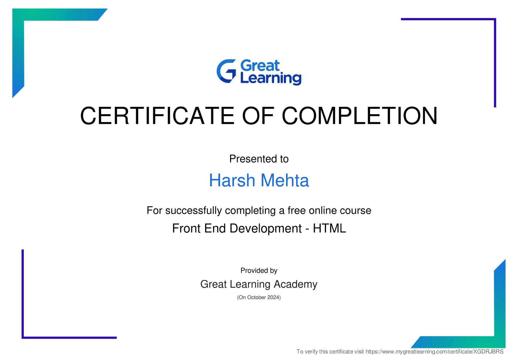 Certificate 5